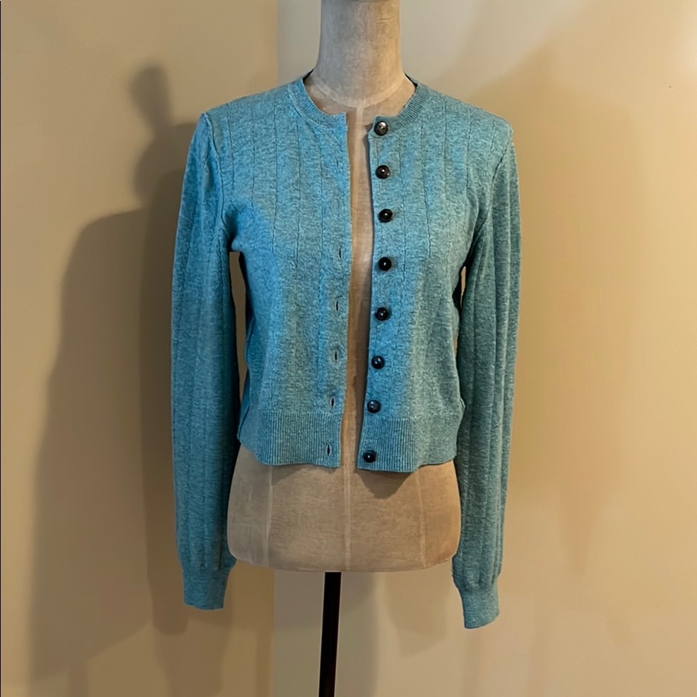 Free People Blue Cardigan